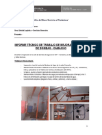 Informe Técnico de Trabajo Del Mes de Julio y Agosto-2017