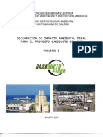 VolI.Declaración de Impacto Ambiental 2007  Gasoducto del Sur