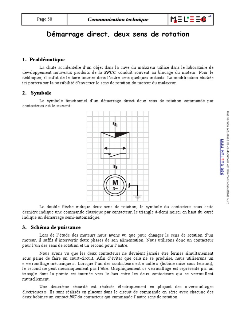 Verrouillage mécanique de deux contacteurs de puissance