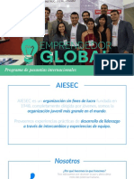 Portafolio de Emprendedor Global Aiesec Alessandra Castro