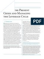 Solving The Present Crisis and Managing The Leverage Cycle: John Geanakoplos