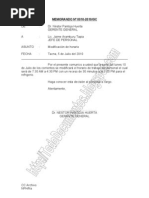 Modelo Memorandum de Despido