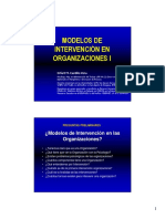 Modelos de Intervencion en Organizaciones 2015
