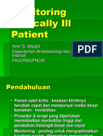 Monitoring Critically Ill Patient: Amir S. Madjid Departemen Anestesiologi Dan Terapi Intensif Fkui/Rsupncm