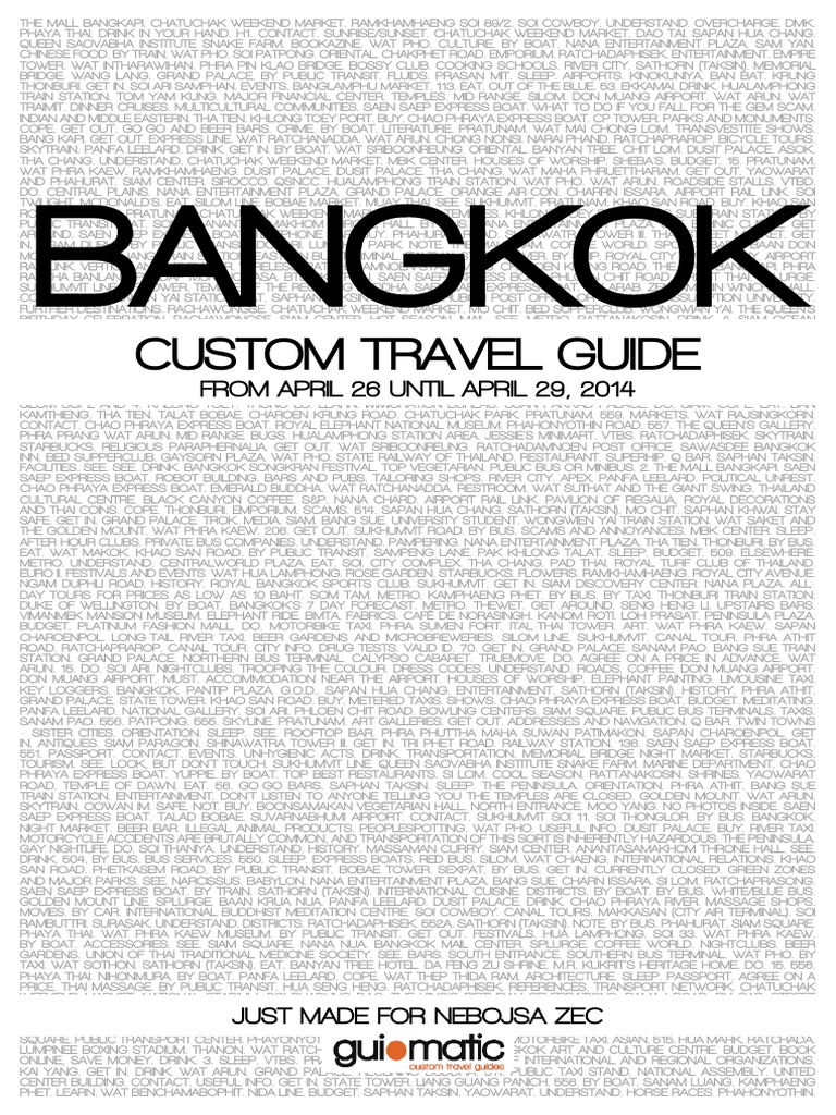 Bangkok EN PDF | PDF | Bangkok | Thailand