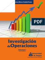 Investigacion de Operaciones. Volumen I (3a. Ed.)