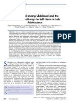 Bullying During Childhood Linked to Risk of Self-Harm in Adolescence