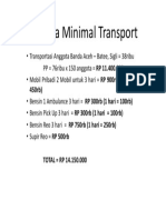 Dana Minimal Transport