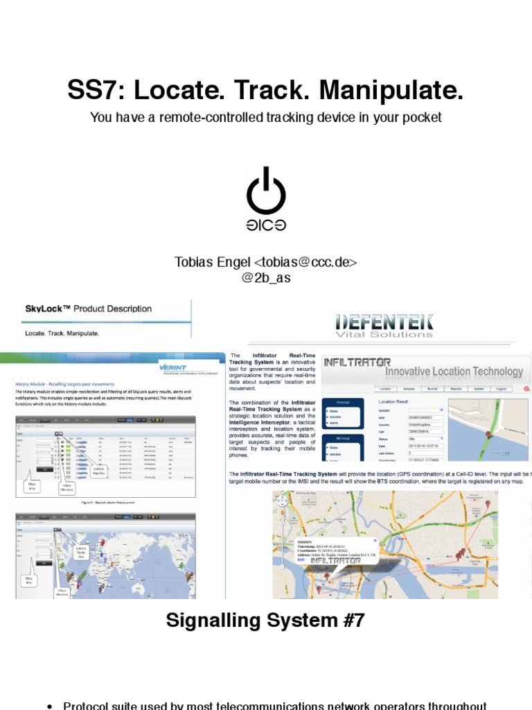SS7 Tracking: Locate and Manipulate | PDF | Telecommunications ...