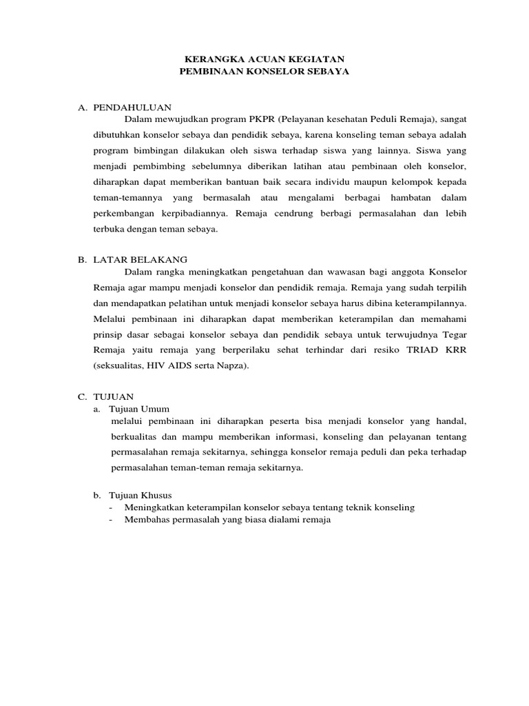 Kak Pembinaan Konselor Pdf