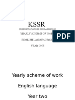 Yearly Scheme of Work English Language (SK) Year One: (Kurikulum Standard Sekolah Rendah)