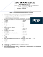 Ulangan Harian Matematika Kelas 6