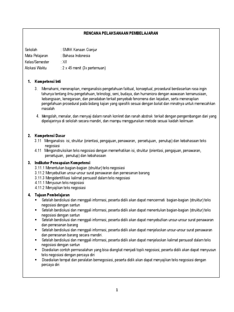 Contoh Surat Negosiasi Pengajuan Penawaran Dan Persetujuan 