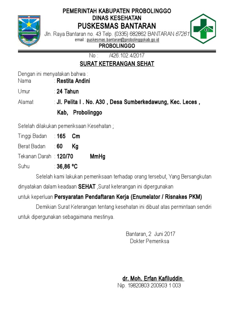 Surat Keterangan Sehat Klinik Homecare24