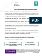 Circular #1 Foro Distrital y Capacitación para La Adquisición de Derechos Asociativos