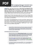 Download Tutorial SPSS Lengkap Dengan Contoh Cara Olah Data Kuesioner Dan Penjelasannya by Angus Item Rue SN359384222 doc pdf