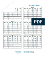 Calendario Juliano 2017 PDF