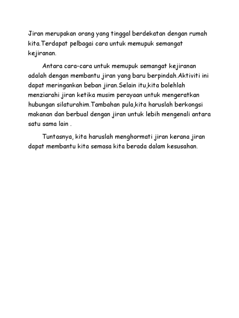 Cara Memupuk Semangat Kejiranan