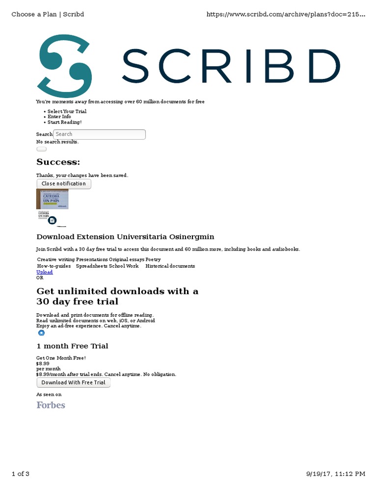 Scribd Free Trial: Access 60M Docs | PDF | Computers
