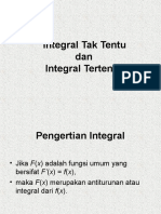 Integral Tak Tentu Dan Tertentu i