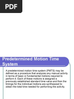 Chapter 14 Predetermined Motion Time Systems | PDF