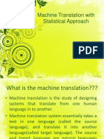 Machine Translation With Statistical Approach