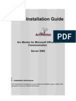 ArcMentor Installation Guide for Microsoft Office LCS 2005 New