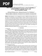 Effect of Cash Management Practices On The Profitability of Bottled Purified Companies Garowe and Bosaso-Puntland Somalia