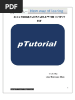 Java Programs Examples With Output PDF