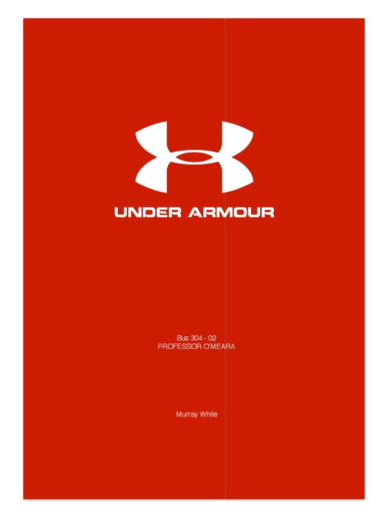 Under Armour Marketing Plan Pdf Sportswear Activewear Physical