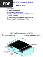 Mosfet Vs BJT: Mos Field-Effect Transistors (Mosfets)