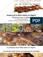 Analyse de La Filière Datte en Algérie