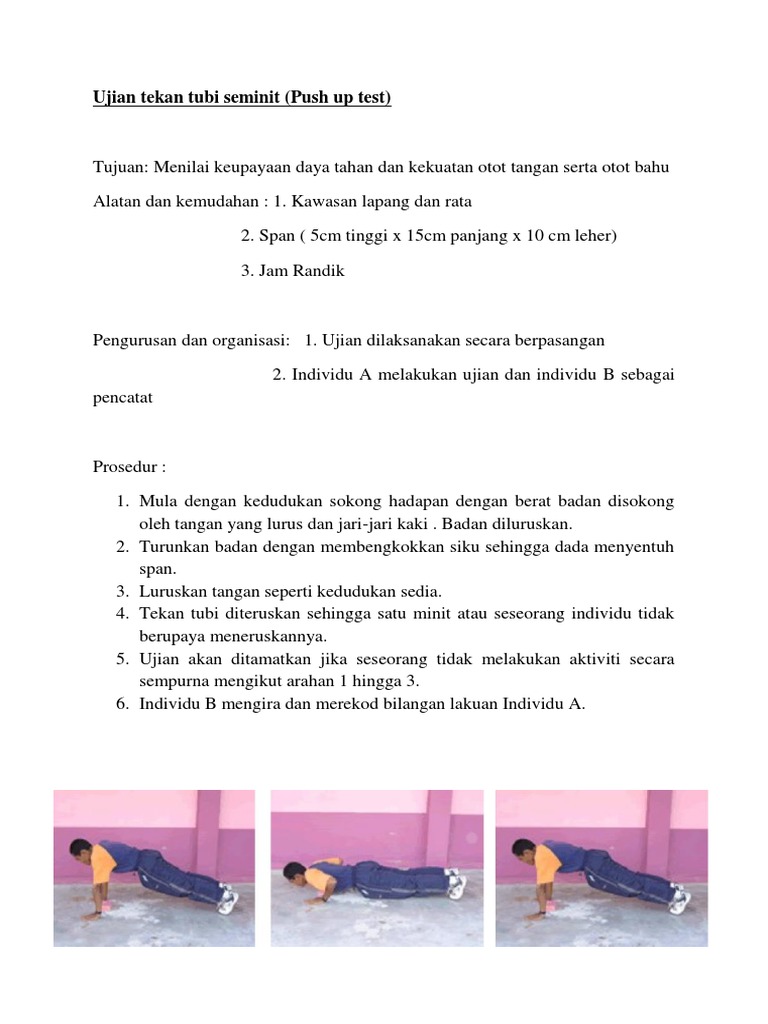 Ujian Tekan Tubi Seminit Pdf