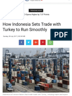 How Indonesia Sets Trade With Turkey to Run Smoothly