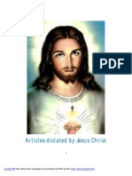 Articles Dictated by Jesus Christ: Files Without This Message by Purchasing Novapdf Printer