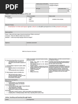 MYP Unit Planner 2 English-language 