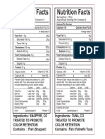 Ingredients: Snapper, Co Treated To Promote Color Retention Ingredients: Tuna, Co Treated To Promote Color Retention