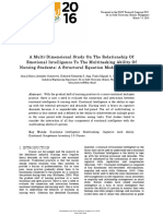 A Multi-Dimensional Study On The Relationship of Emotional Intelligence in Nursing Students