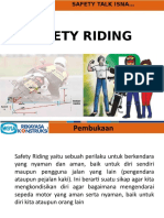 SAFETY RIDING