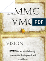RMMC Vison Mission Goal