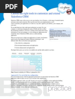 Choose The Right Tools To Customize and Extend Salesforce CRM
