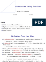 Lecture - 02 WARP and Rationalizable Choices, Utility Functions