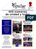El Popular 400 Órgano de Prensa Oficial del Partido Comunista de Uruguay