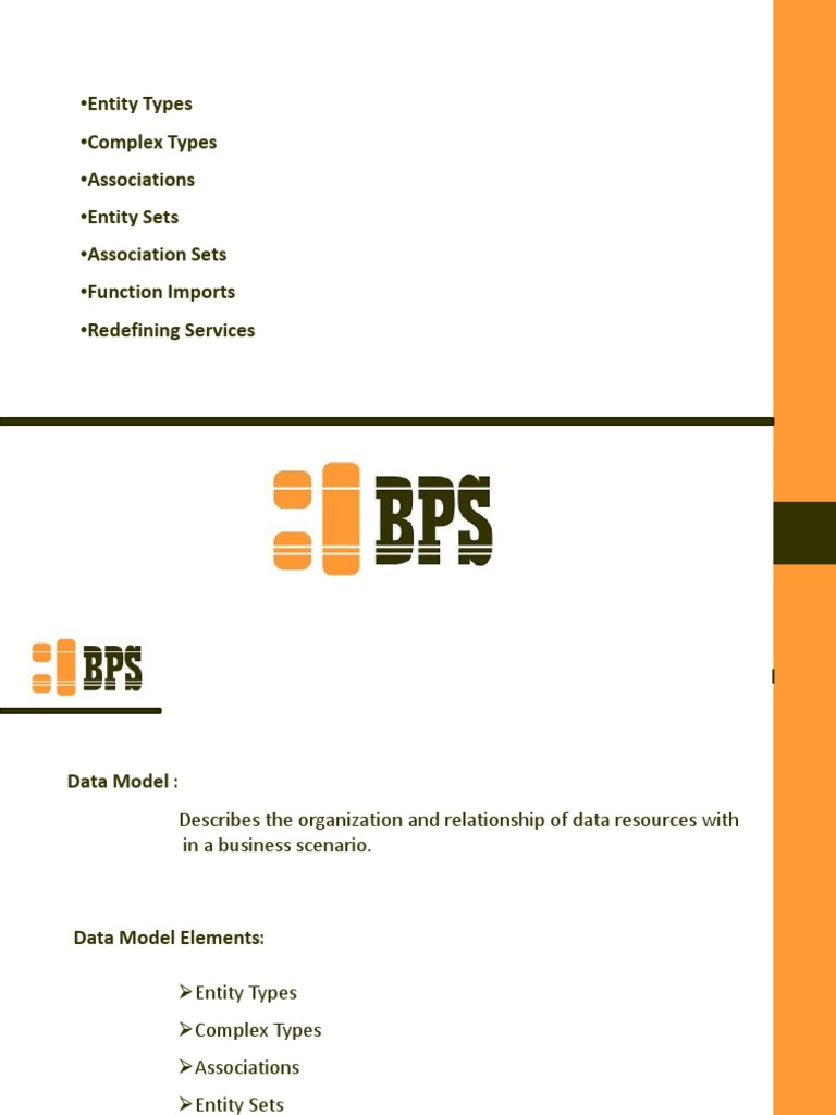 Entity Types - Complex Types - Associations - Entity Sets - Association ...