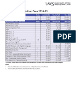 London Campus Tuition Fees 2018-19 - UWS