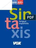 Sintaxis Lengua Española