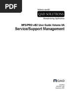 MFGPRO ServiceSupportManagement VOL8A UG VEB2