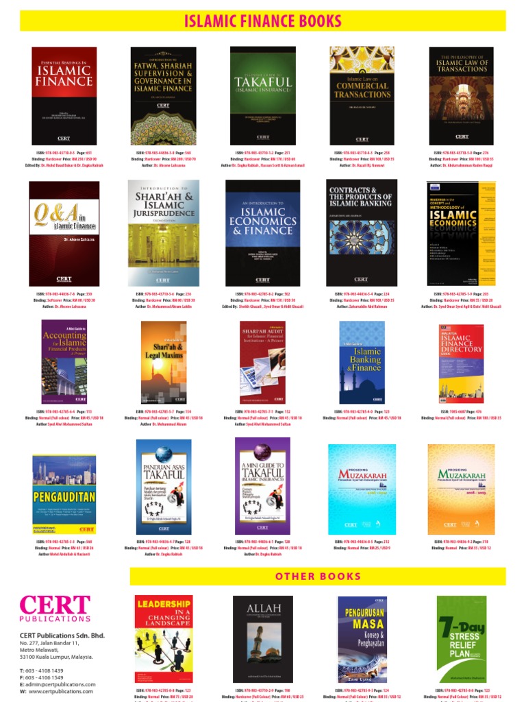 Islamic Finance Book Catalog | PDF | Islamic Banking And Finance ...