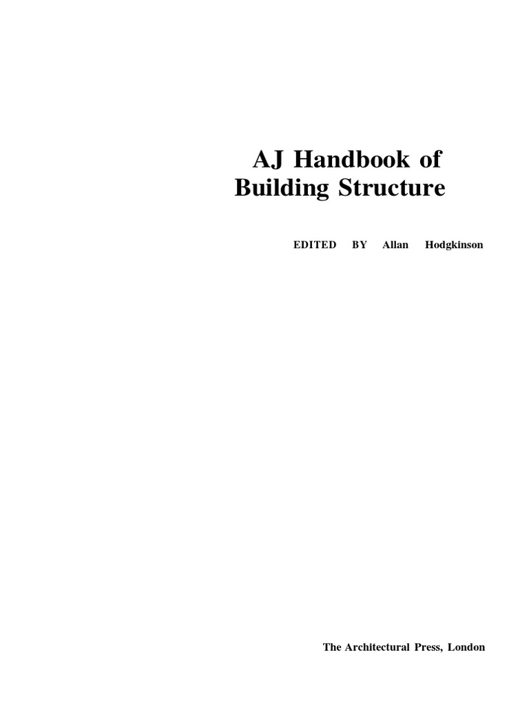 AJ Handbook of Building Structures | PDF | Engineering | Architect