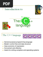 Intro to C++